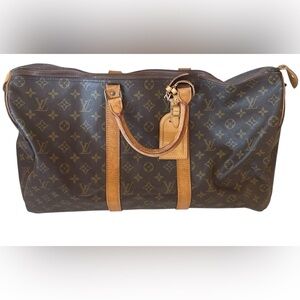 Louis Vuitton Monogram KeepAll Travel Bag